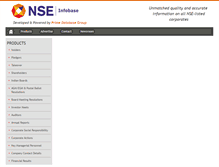 Tablet Screenshot of nseinfobase.com